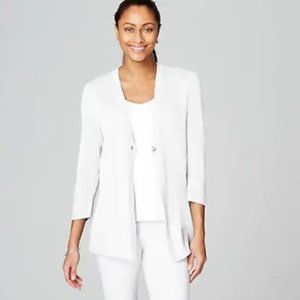 Linen & Rayon Elliptical Cardi